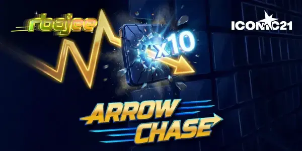 Arrow Chase গেমের ইন্টারফেস এবং মাল্টিপ্লায়ার ব্লক গ্রিড